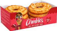 MRS CRIMBLE'S 6 Big Jam Coconut Rings 240g