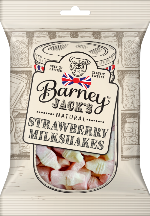BARNEY JACK'S Strawberry Milkshakes 130g