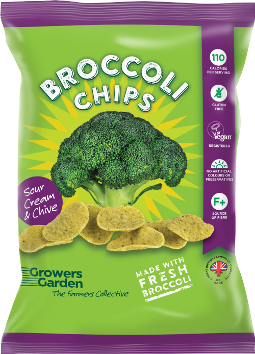 GROWERS GARDEN Broccoli Chips - Sour Cream & Chive 84g