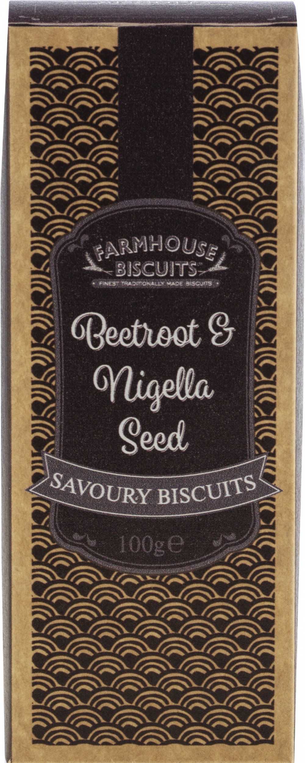 FARMHOUSE Beetroot & Nigella Seed Savoury Biscuits 100g (5017162006974)