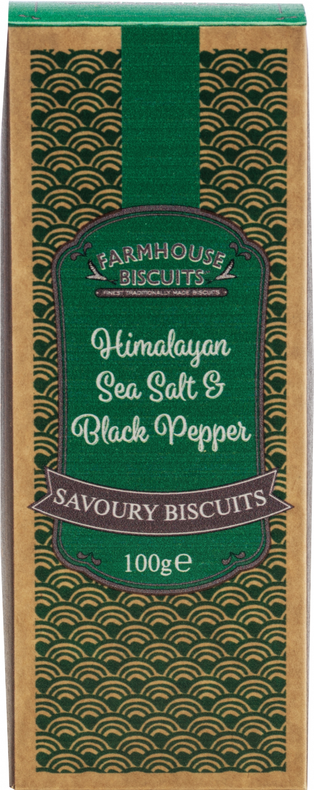 FARMHOUSE Himalayan Sea Salt & Blk Pepper Savoury Bisc 100g (5017162006981)