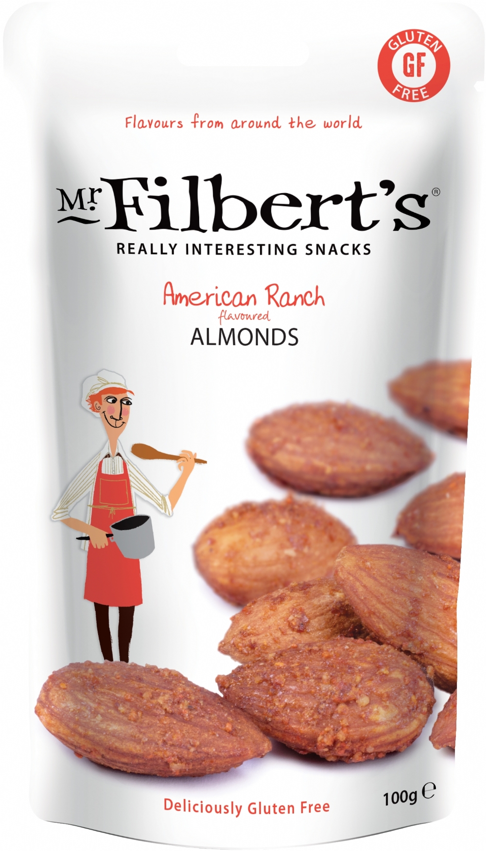 MR FILBERT'S American Ranch Almonds 100g (5060145052314)