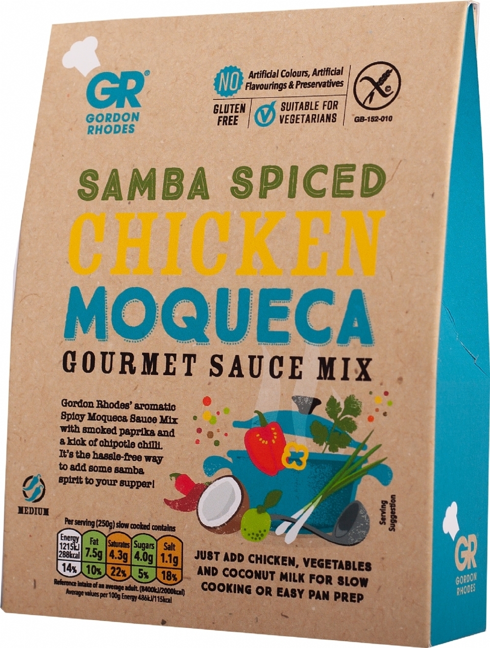 Gordon Rhodes Samba Spiced Chicken Moqueca Gourmet Sauce Mix 75g