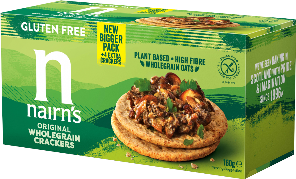 Holleys Fine Foods NAIRN'S Gluten Free Original Wholegrain Crackers 160g