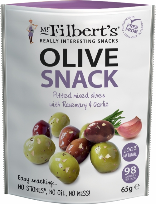 MR FILBERT'S Pitted Mixed Olives with Rosemary & Garlic 65g