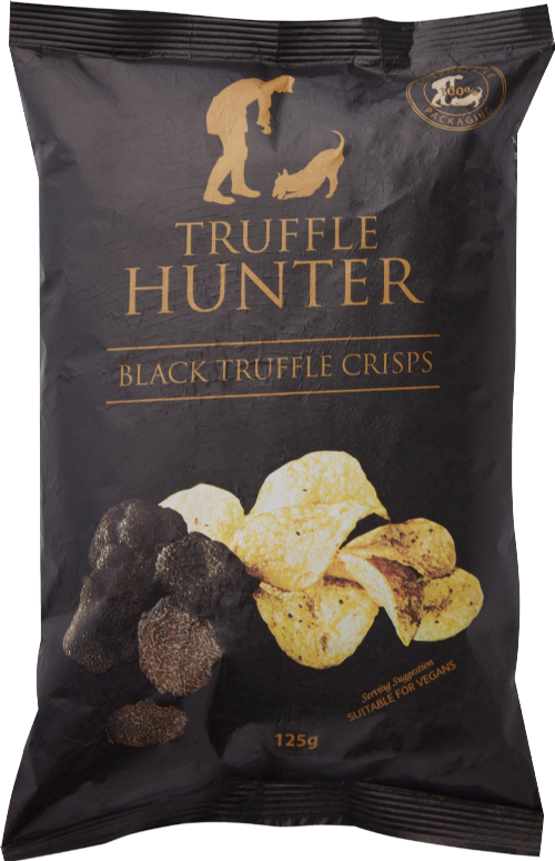 TRUFFLE HUNTER Black Truffle Crisps - Bag 125g