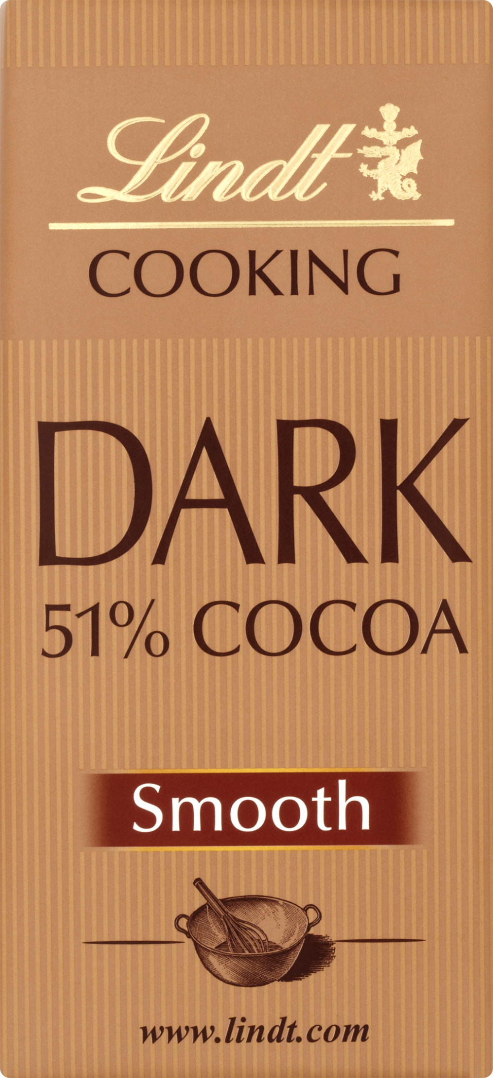 LINDT Cooking Dark 51% Cocoa - Smooth Bar 200g (3046920021142)