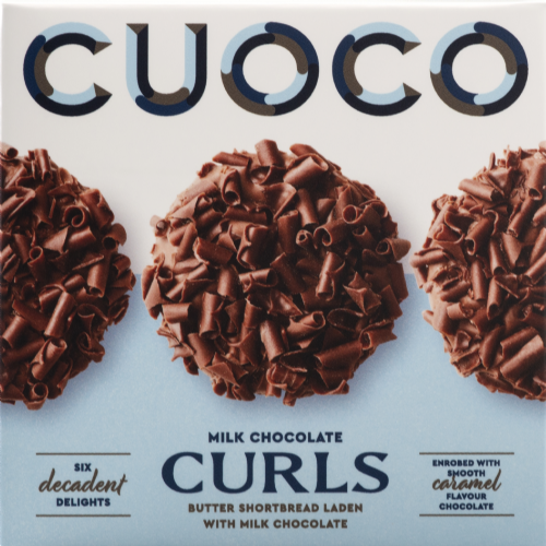 CUOCO Milk Chocolate Curl Biscuits 120g