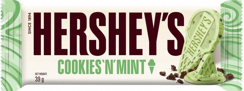 HERSHEY'S Cookies 'n' Mint Bar 39g (6942836720216)