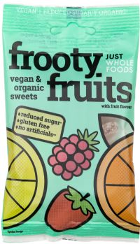 JUST WHOLEFOODS Frooty Fruits Organic Fruit Jellies 70g (5022775000929)