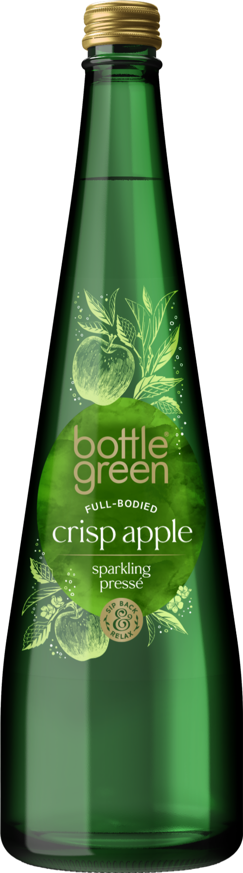 BOTTLE GREEN Full-Bodied Crisp Apple Sparkling Presse 750ml