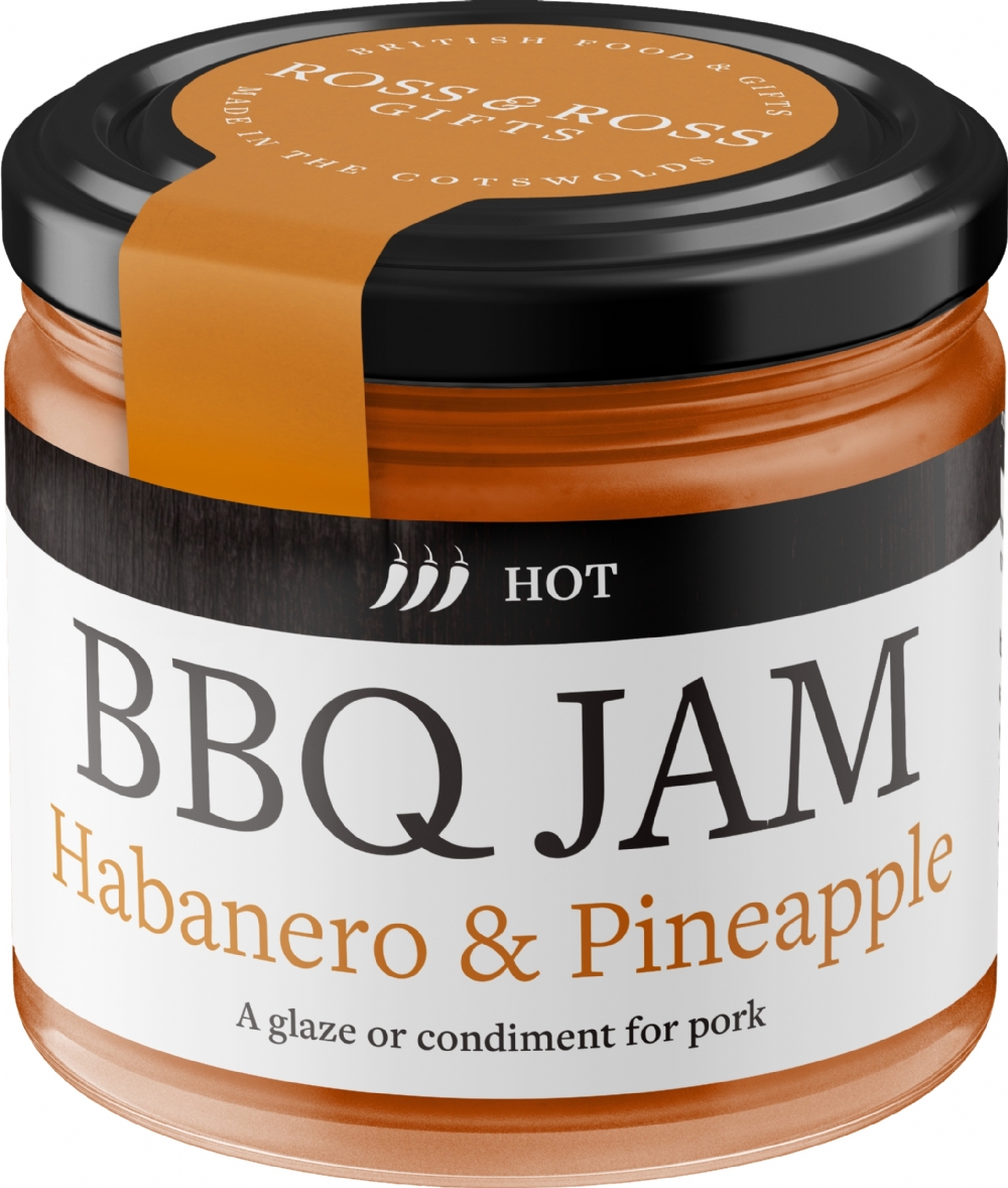 ROSS & ROSS BBQ Jam - Habanero & Pineapple 110g (5060527530386)