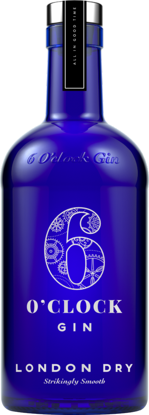 SIX O'CLOCK London Dry Gin 43% ABV 70cl