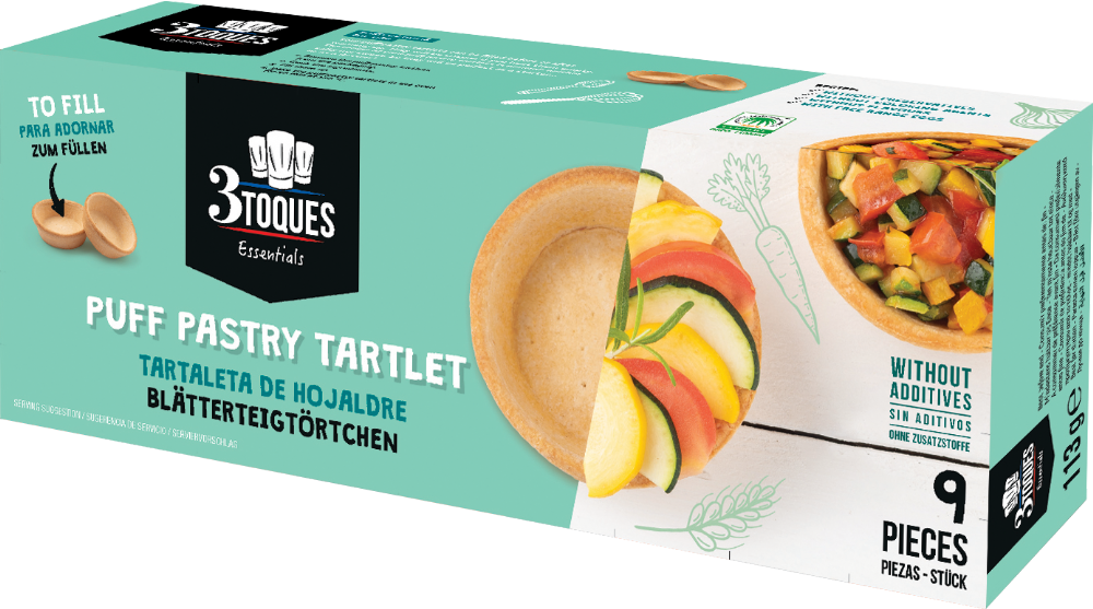 3 Toques 9 Puff Pastry Tartlets 113g