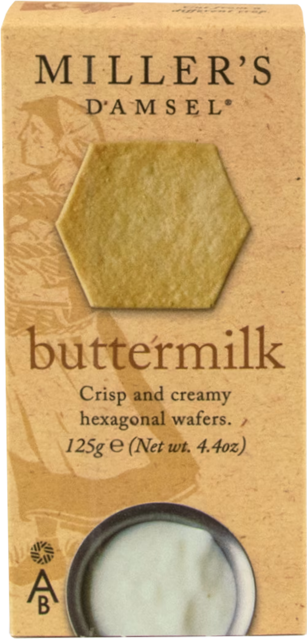 ARTISAN BISCUITS Miller's Damsel Buttermilk Wafers 125g