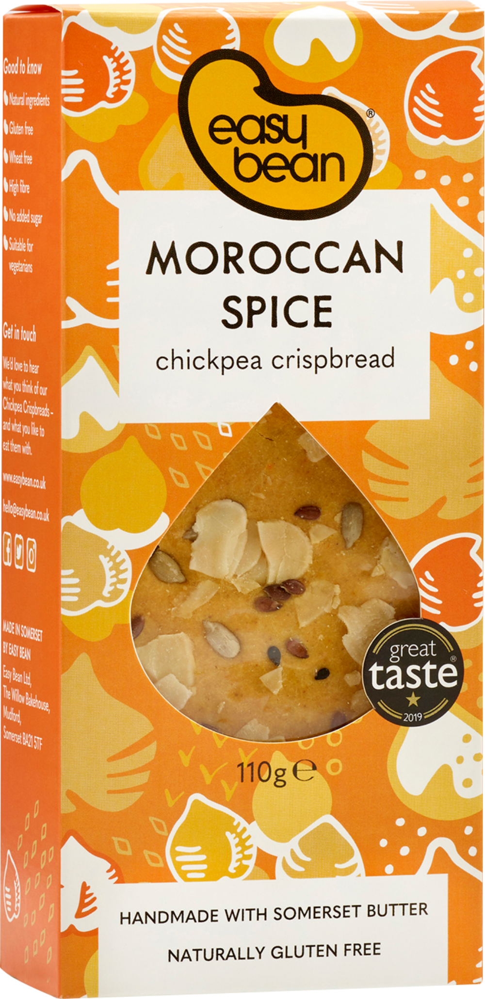 EASY BEAN Moroccan Spice - Chickpea Crispbread 110g