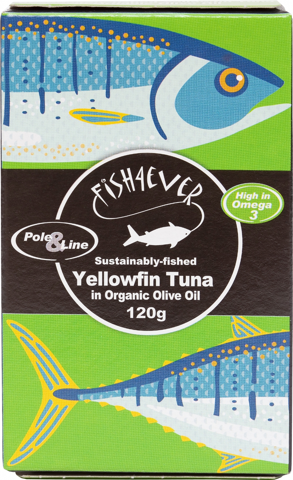 FISH 4 EVER Yellowfin Tuna Fish in Organic Olive Oil 120g