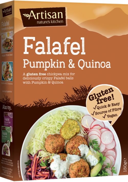 ARTISAN GRAINS Pumpkin & Quinoa Falafel 150g