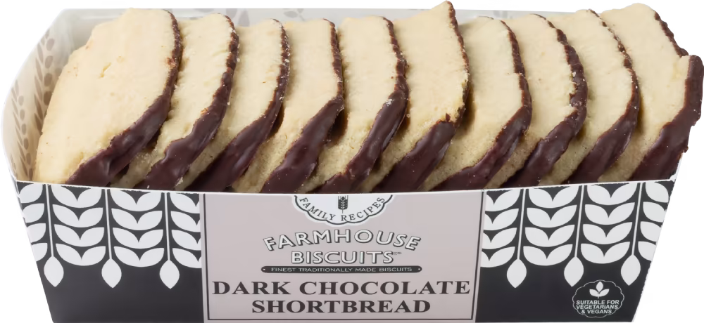 FARMHOUSE BISCUITS Dark Chocolate Shortbread 150g