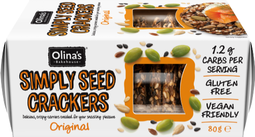 OLINA'S BAKEHOUSE Simply Seed Crackers - Original 80g