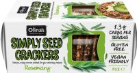 OLINA'S BAKEHOUSE Gluten Free Simply Seed Crackers - Rosemary 80g