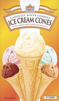 CAROUSEL Ice Cream Cones - 21's (5013297994445)