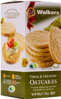 WALKER'S SHORTBREAD Thick & Crunchy Oatcakes 300g