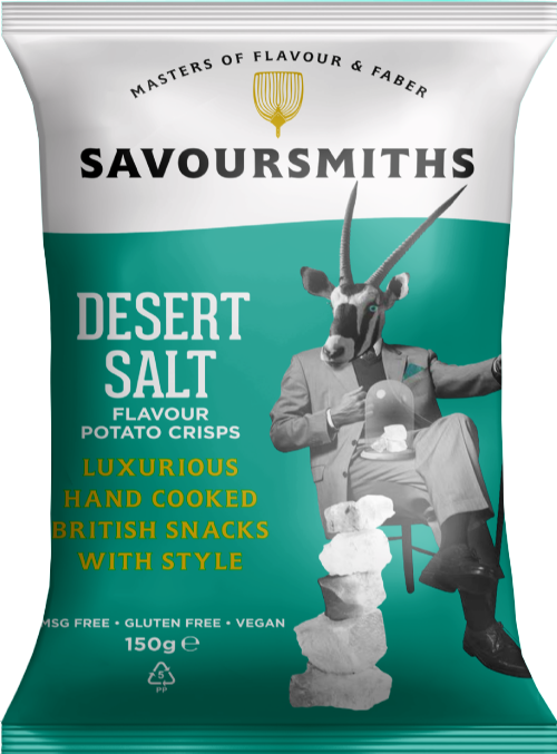SAVOURSMITHS Desert Salt Potato Crisps 150g