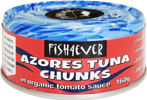 FISH 4 EVER Azores Tuna Chunks in Organic Tomato Sauce 160g