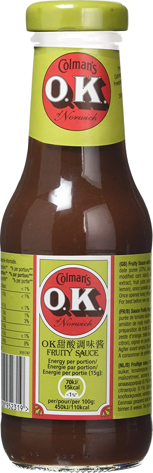 COLMAN'S OK Fruity Sauce 335g
