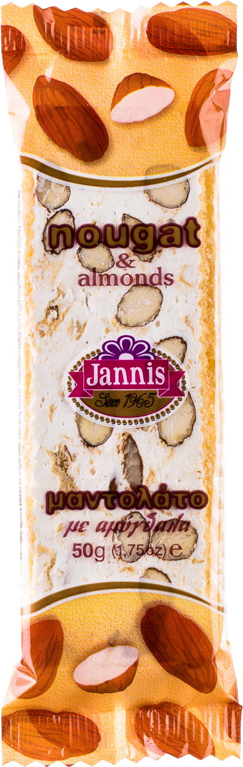 JANNIS Nougat Bar with Almonds 50g