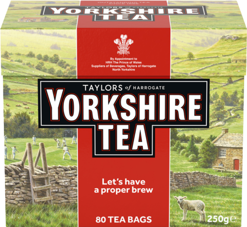 TAYLORS Yorkshire Tea - 80 Teabags 250g