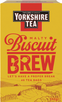 TAYLORS OF HARROGATE Yorkshire Tea Malty Biscuit Brew - 40 Teabags 112g