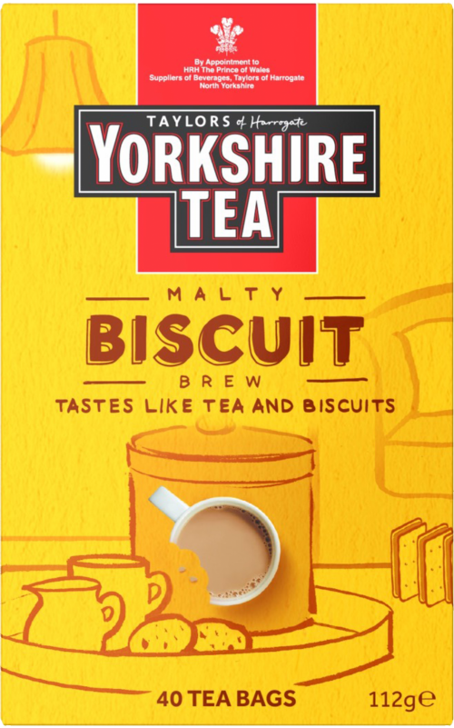 TAYLORS Yorkshire Tea Malty Biscuit Brew - 40 Teabags 112g