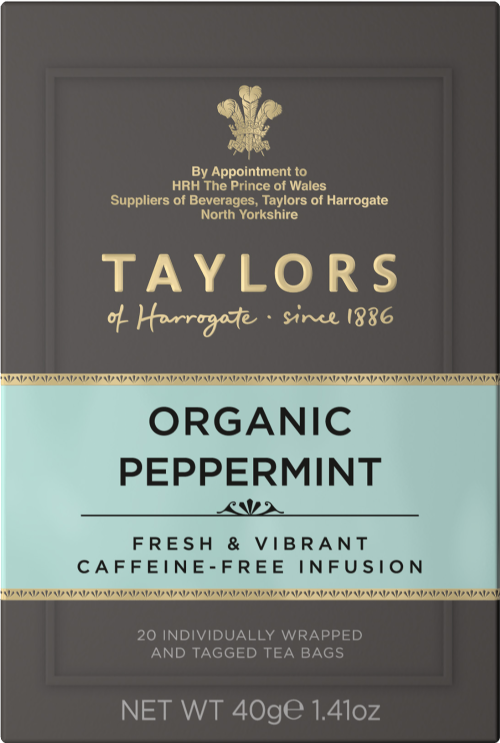 TAYLORS Organic Peppermint Teabags 20's
