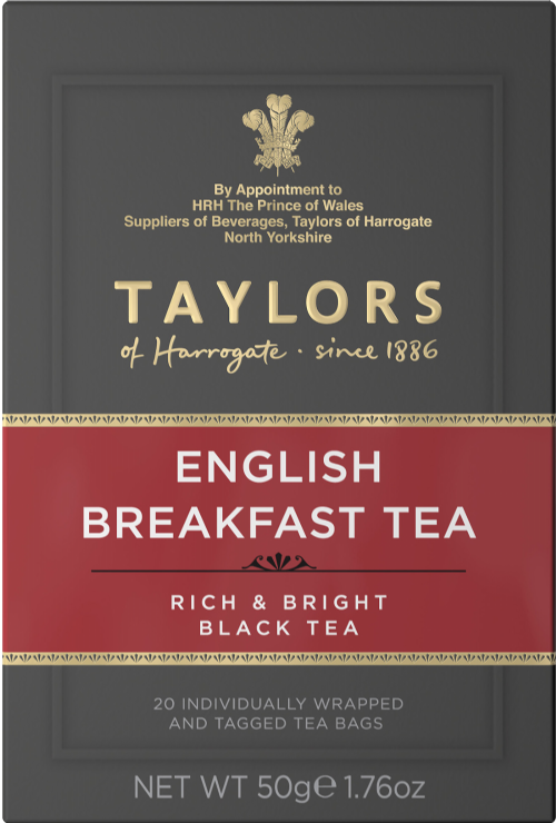 TAYLORS English Breakfast Tea - 20 Teabags 50g