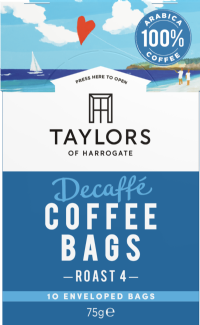 TAYLORS OF HARROGATE 10 Coffee Bags - Decaffé 75g