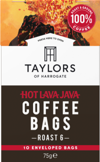 TAYLORS OF HARROGATE 10 Coffee Bags - Hot Lava Java 75g