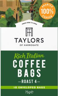 TAYLORS OF HARROGATE 10 Coffee Bags - Rich Italian 75g