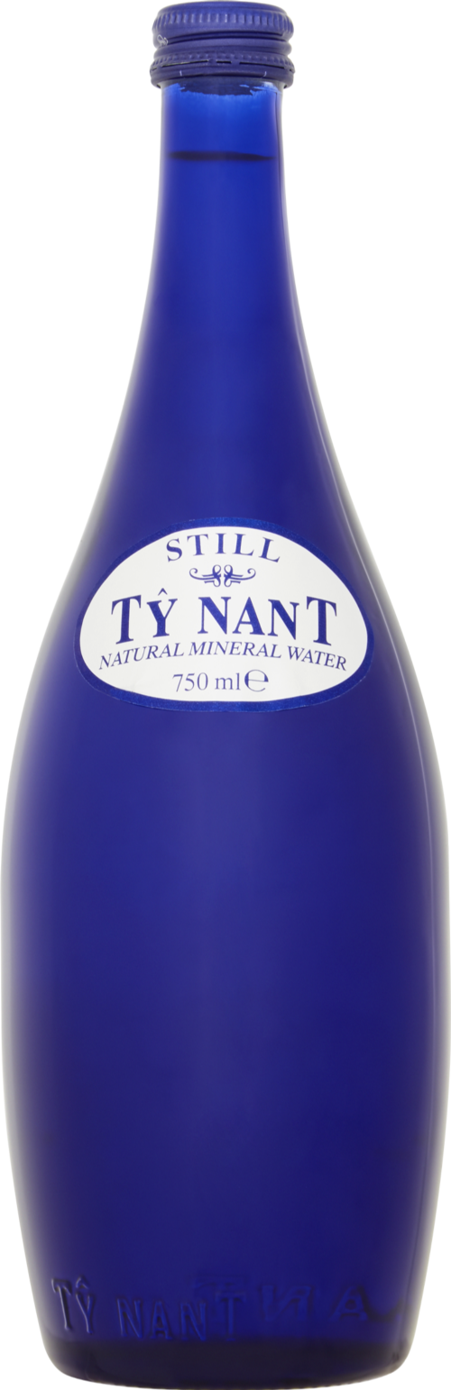 TY NANT Natural Mineral Water Still - Blue Glass 75cl