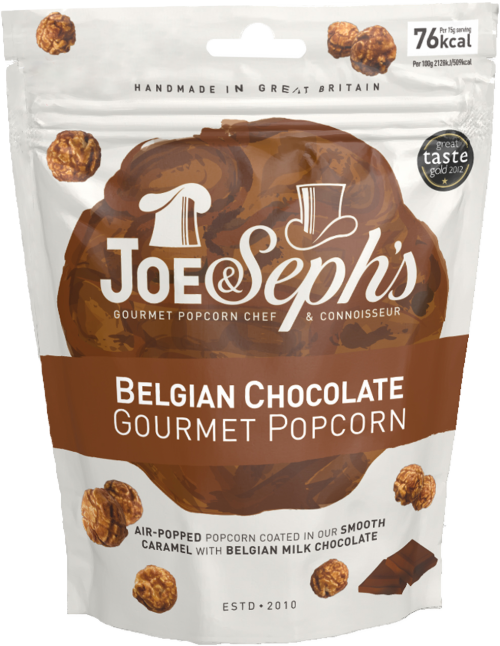 JOE & SEPH'S Belgian Chocolate Gourmet Popcorn 60g