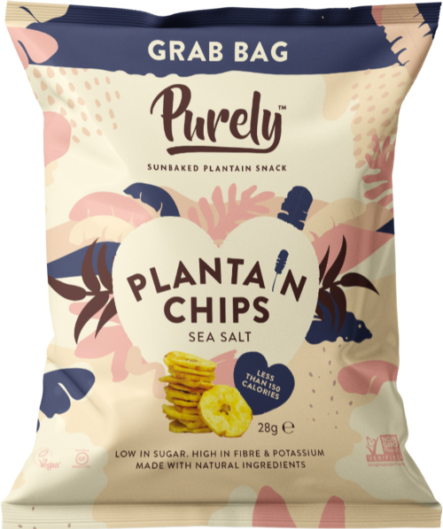 PURELY Plantain Chips - Sea Salt 28g