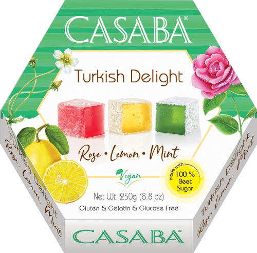 CASABA Turkish Delight - Rose, Lemon & Mint 250g