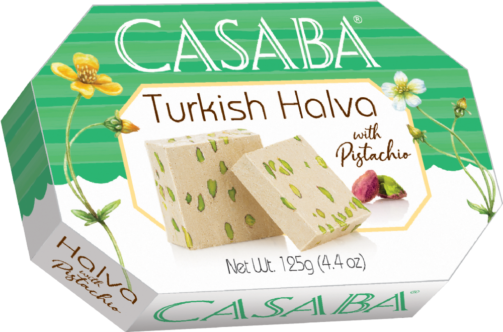 Holleys Fine Foods CASABA Turkish Halva with Pistachio 125g