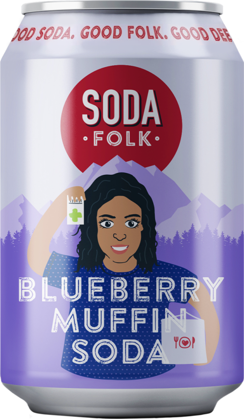SODA FOLK Blueberry Muffin Soda 330ml