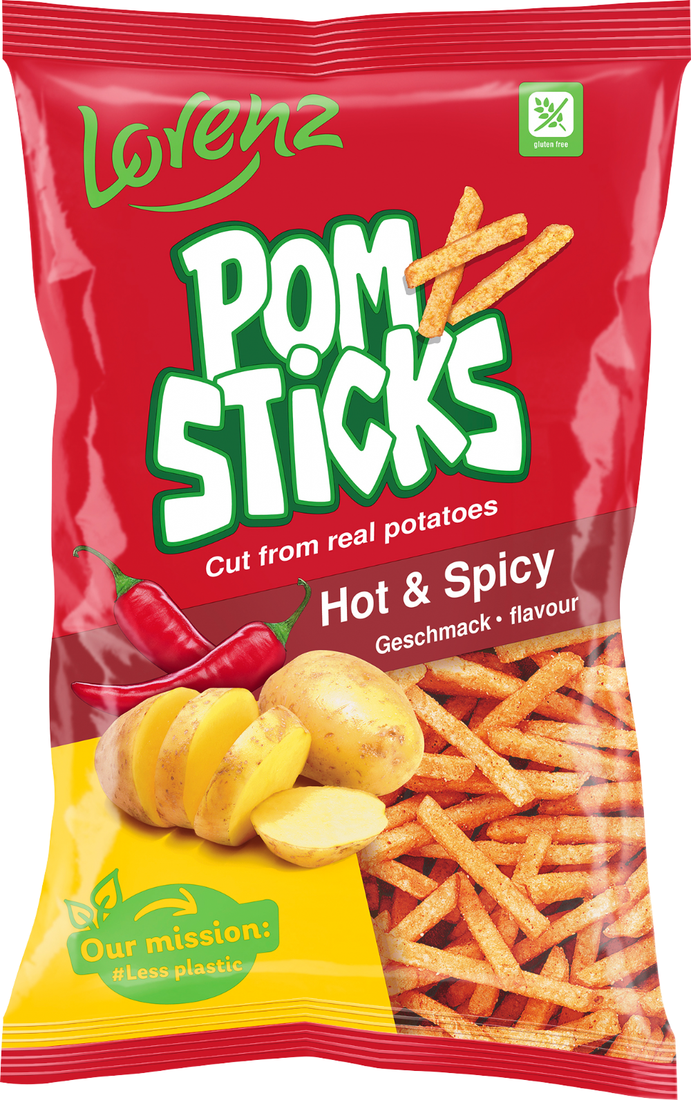 Lorenz Pomsticks - Hot & Spicy 85g