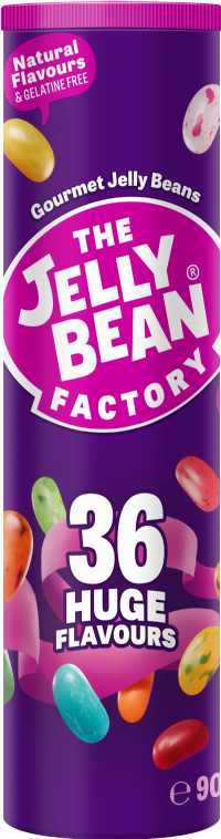 THE JELLY BEAN FACTORY 36 Huge Flavours Mix - Tube 90g