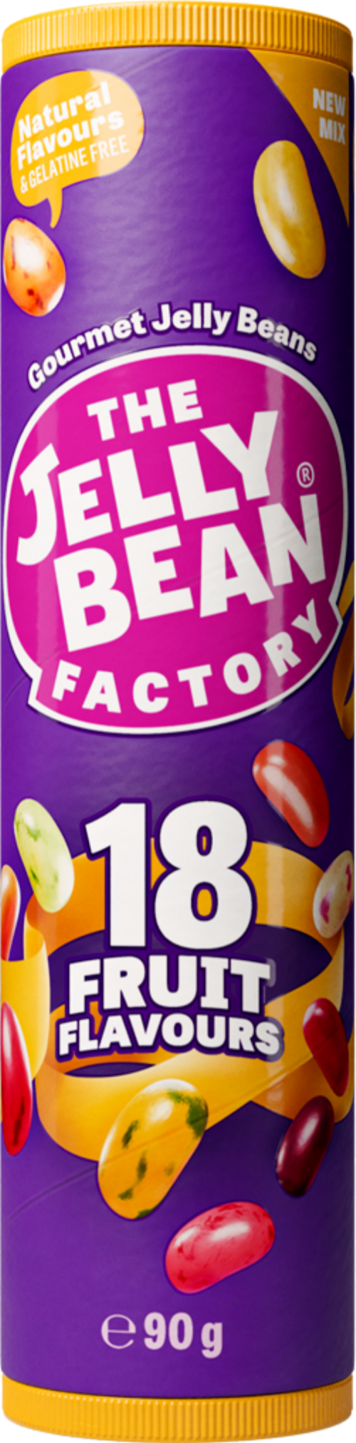 JELLY BEAN FACTORY 18 Fruit Flavours Mix - Tube 90g