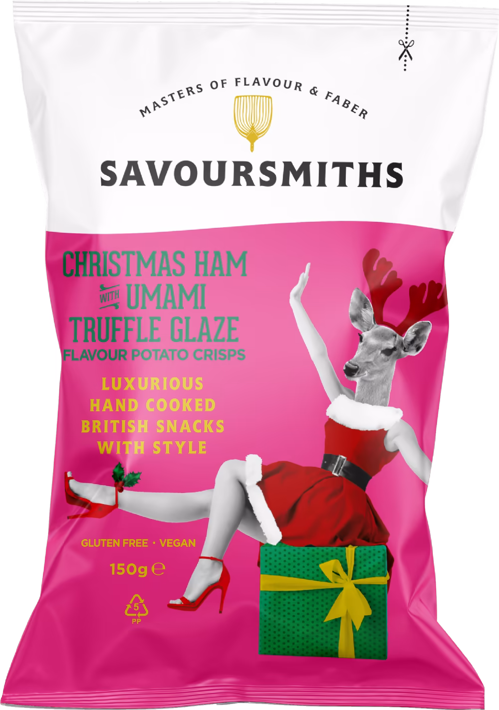 SAVOURSMITHS Christmas Ham with Umami Truffle Glaze Potato Crisps 150g
