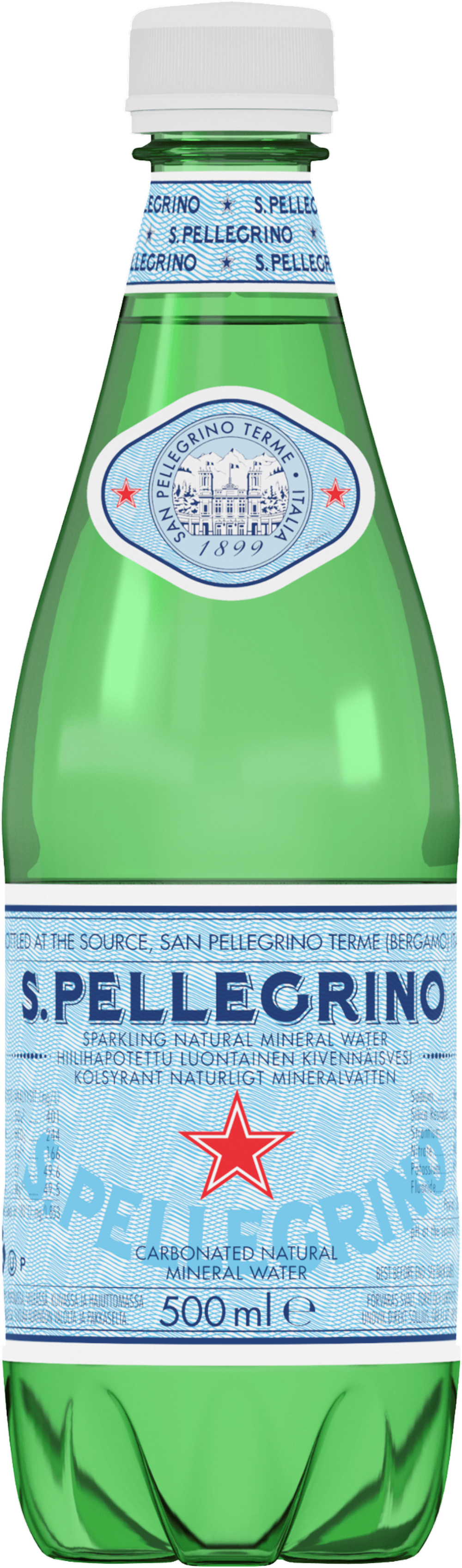 SAN PELLEGRINO Sparkling Natural Mineral Water - PET 500ml